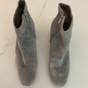 Sam Edelman Grey Suede Booties